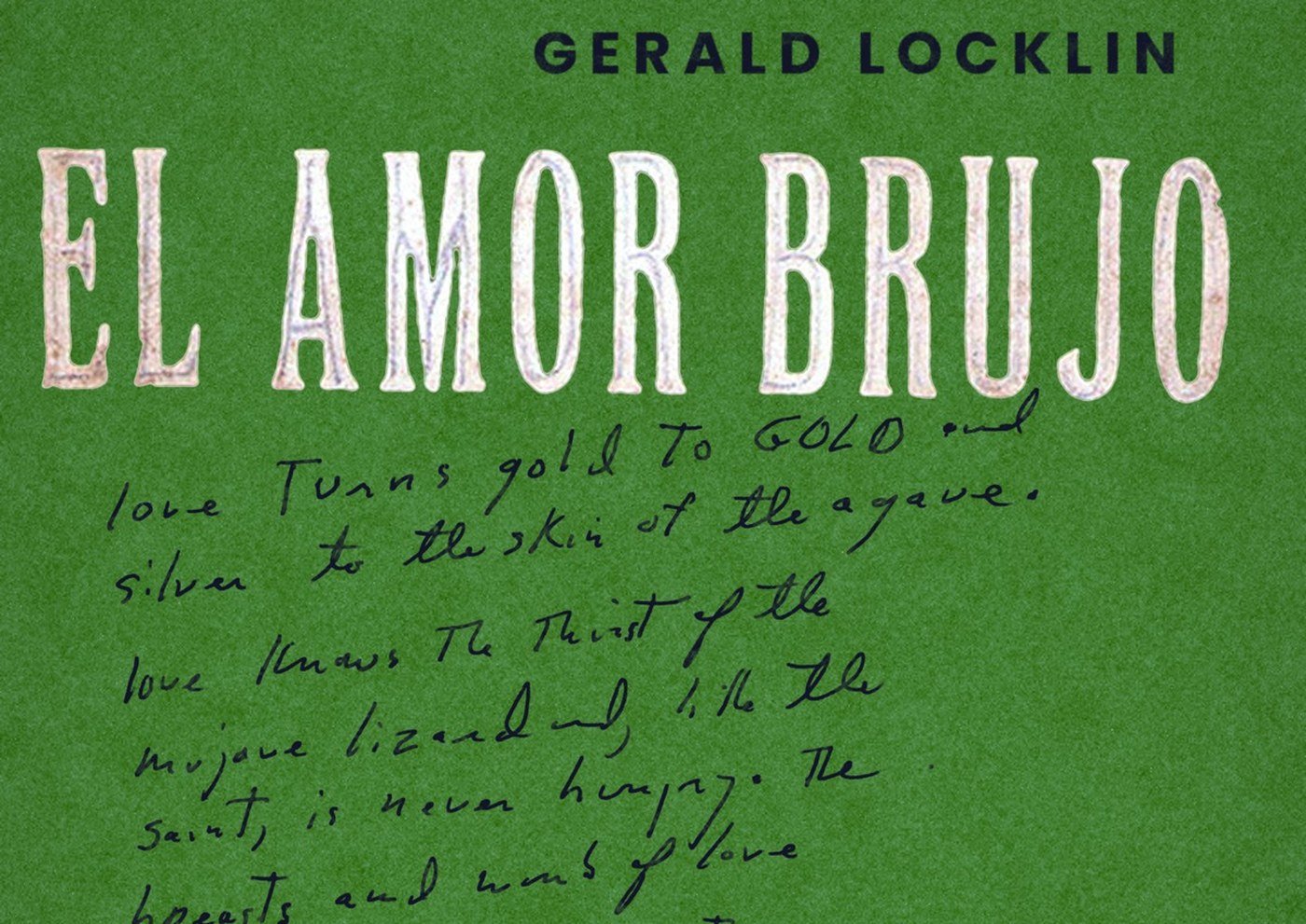 El Amor Brujo broadside by Gerald Locklin